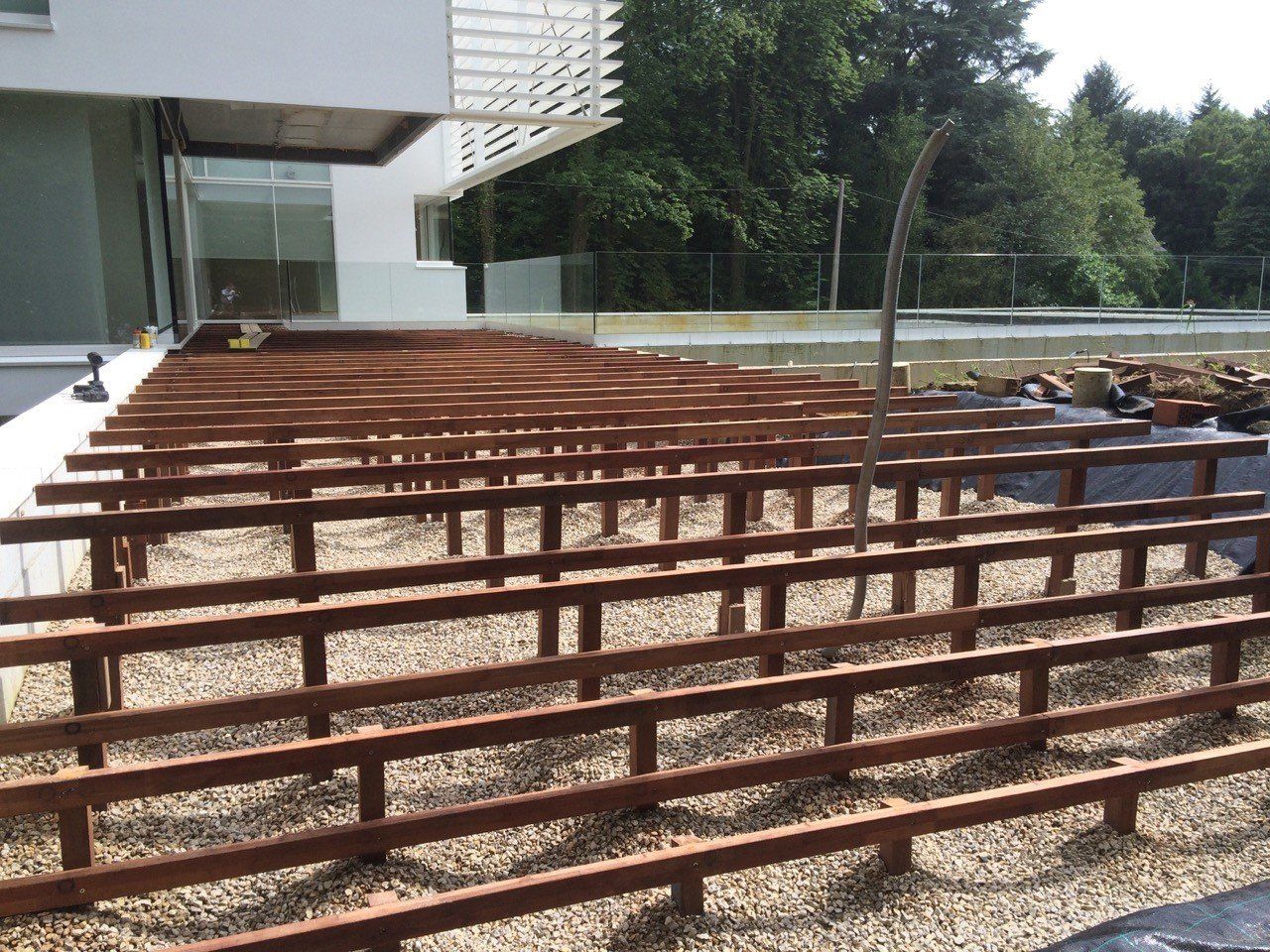 buitenparket in aanleg