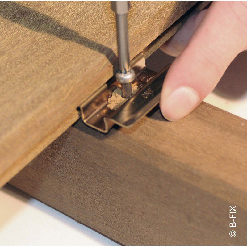 Terrassen met B-FIX of clips