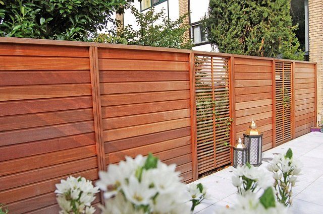 Voorbeelden houten schutting
